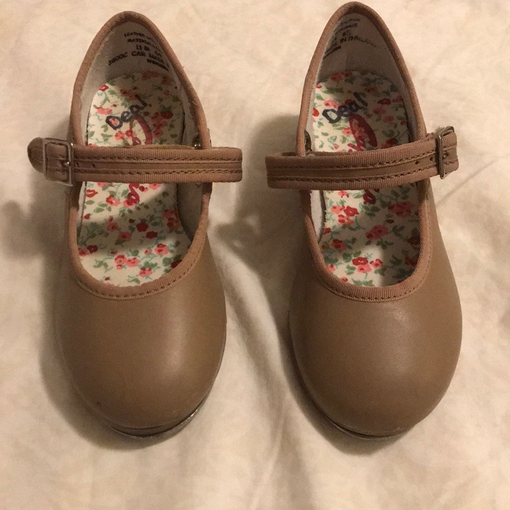 Capezio Girls Dance Tap Shoes Size 11